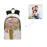 Custom Couple Face Tree of Love Heart Backpack