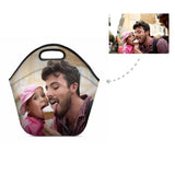 Custom Dad & Kid Photo Neoprene Lunch Bag