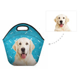 Custom Dog Paw and Bone Neoprene Lunch Bag