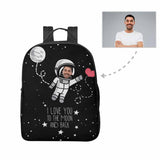 Custom Face Astronaut Unisex Nylon Backpack