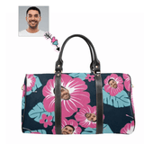 Custom Face Blooming Flowers Travel Bag