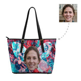 Custom Face Butterfly Tote Bag
