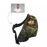 Custom Face Camo Skull Waist Bag