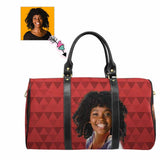 Custom Face Fashion Red Travel Bag