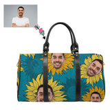 Custom Face Sunflower Travel Bag
