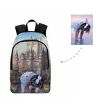Custom Girl Face Fairy Tale Castle Backpack