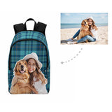 Custom Pet Lover Scottish Tartan Backpack