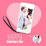 Custom Photo Graffiti Photos Personalized Women's Zip Wallet Valentine's Day Gift Anniversary Gift for Her