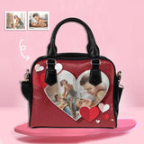 Custom Photo Love Heart Shoulder Handbag