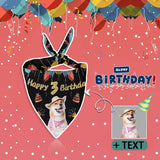 Custom Face&Text Birthday Pet Bandana
