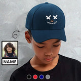 Custom Face&Name Kid Is Best Kid's Baseball Cap
