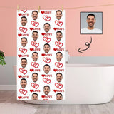 Custom Face Love Bath Towel 30