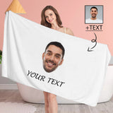Custom Face&Text Bath Towel 30