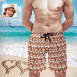 Custom Face Boyfriend/Husband Men's Quick-drying Beach Shorts Personalized Men's Casual Shorts