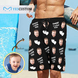 Custom Baby Face Love Daddy Men's Beach Shorts