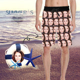 Custom Face All You Simple Personalized Photo Men's All Over Print Casual Shorts