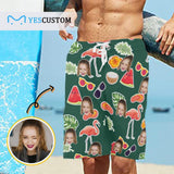 Custom Face Cartoon Pattern Personalized Photo Men's All Over Print Casual Shorts