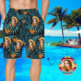 Custom Face Hawaii Men's Swim Trunks Quick Dry Shorts with Pockets Sports Beach Shorts