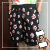 Custom Face Simple Personalized Photo Men's All Over Print Casual Shorts