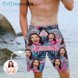 Custom Face Your Lover Personalized Photo Men's All Over Print Casual Shorts