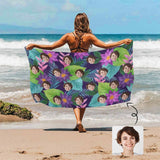 Custom Photo Rainforest Style Beach Towel Quick-Dry Sand-Free Super Absorbent Non-Fading Beach&Bath Towel