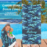 Custom Name Mystery Ocean Beach Towel Quick-Dry, Sand-Free, Super Absorbent, Non-Fading, Beach&Bath Towel Beach Blanket Personalized Beach Towel Funny Selfie Gift