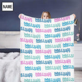 Custom Name Blanket Personalized Blanket for Couple Gifts