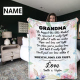Custom Name Blankets Personalized Love Grandma Ultra-Soft Micro Fleece Blanket Unique Gift Idea