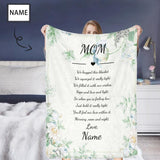 Custom Name Love Mom Ultra-Soft Micro Fleece Blanket