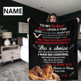 Custom Name To My Husband God Knew My Heart Ultra-Soft Micro Fleece Blanket Designed Gift Idea
