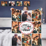 Custom Photo Best Love Blanket Personalized Blanket for Couple Gifts