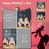 Custom Photo Happy Mother's Day Ultra-Soft Micro Fleece Blanket