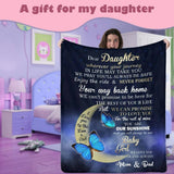 Dear Daughter I Love You To The Mom&Dad Ultra-Soft Micro Fleece Blanket Unique Gift Idea