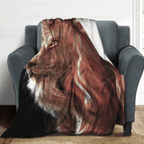 Super Soft Docile Lion Animal Blanket Ultra-Soft Micro Fleece Blanket