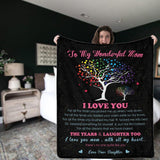 To My Wonderful Mom I Love You With All My Heart Ultra-Soft Micro Fleece Blanket Unique Gift Idea