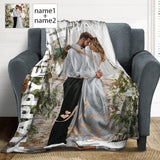 Custom Photo Wife&Husband Romantic Ultra-Soft Micro Fleece Blanket
