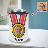Custom Can Cooler With Photo Personalized Athlete Neoprene Koozies Non Slip for Beer Cans and Bottles