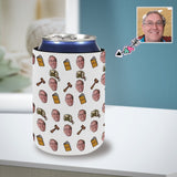 Custom Can Cooler With Photo Personalized Judge Neoprene Koozies Non Slip for Beer Cans and Bottles