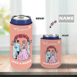 Custom Couple Name Wedding Ceremony Wedding Koozies Personalized Reusable DIY Cooler for Parties Weddings Events