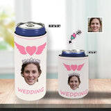 Custom Face Sweetheart Bike Can Cooler Wedding Koozies Personalized Can Cooler DIY Cooler for Parties Weddings Events