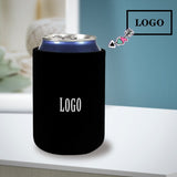 Custom Logo Can Coolers Black Background Personalized Neoprene Koozies Non Slip for Beer Cans and Bottles