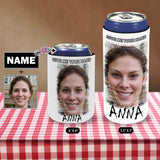 Custom Skinny Neoprene Can Cooler With Photo&Name Give Me Your Hand Personalized Funny Insulated Reusable DIY Cooler