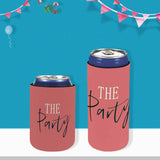Personalized Name Can Cooler Party Soft Neoprene Beer Slim Can Cooler Insulated Perfect for Party or BBQ