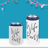 Personalized Name Can Cooler Wife Of Party Soft Neoprene Beer Slim Can Cooler Insulated Perfect for Party or BBQ