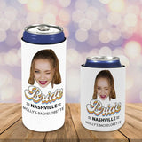 Slim Can Cooler Sleeves With Face&Name Bride Personalized Soft Drink Standard Can Cooler Regular Can Insulated Cover