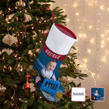 16.5in(L) Super Size-Custom Baby's Photo&Name Christmas Stocking