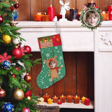 17.52in(L) Super Size-Custom Face&Name Fawn Christmas Stocking