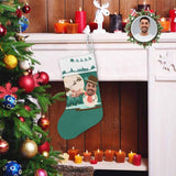 17.52in(L) Super Size-Custom Face Snowman Christmas Stocking