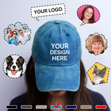 Personalized Logo Mesh Baseball Cap Unisex Custom Your Own Design Photo Adjustable Hat