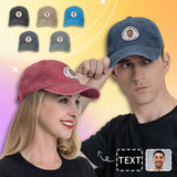 Personalized Text&Face Mesh Baseball Cap Unisex Custom Your Own Design Adjustable Hat